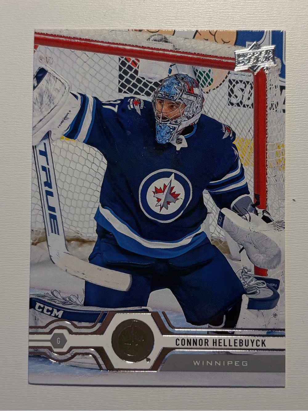 Connor Hellebuyck #109 Jets 2019 Upper Deck Card